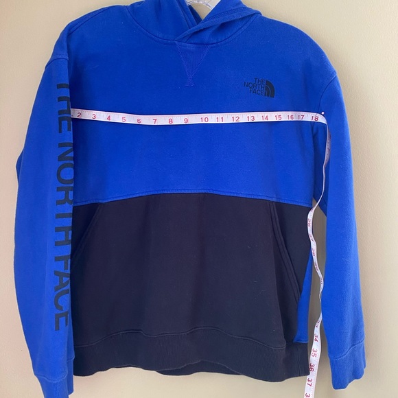 KIDS/BOYS NORTH FACE HOODIE SWEATSHIRT- SIZE LARGE - 14/16 - Picture 3 of 8